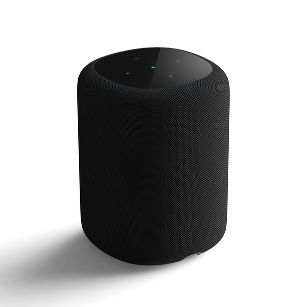 WiiM Home Smart Speaker with Hi-Res Audio, RoomFit™ & Multi-Room Streaming - Black