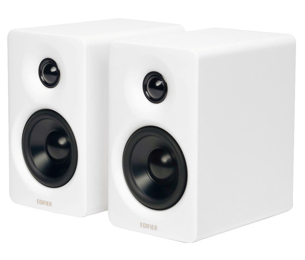 Edifier M60 2.0 Compact Desktop Hi-Res Bluetooth Speaker System - With Stands - White