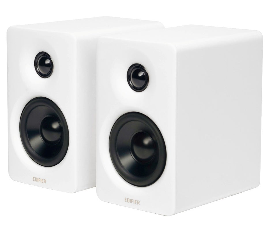 Edifier M60 2.0 Compact Desktop Hi-Res Bluetooth Speaker System - With Stands - White