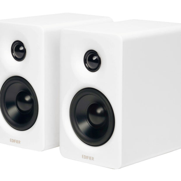 Edifier M60 2.0 Compact Desktop Hi-Res Bluetooth Speaker System - With Stands - White