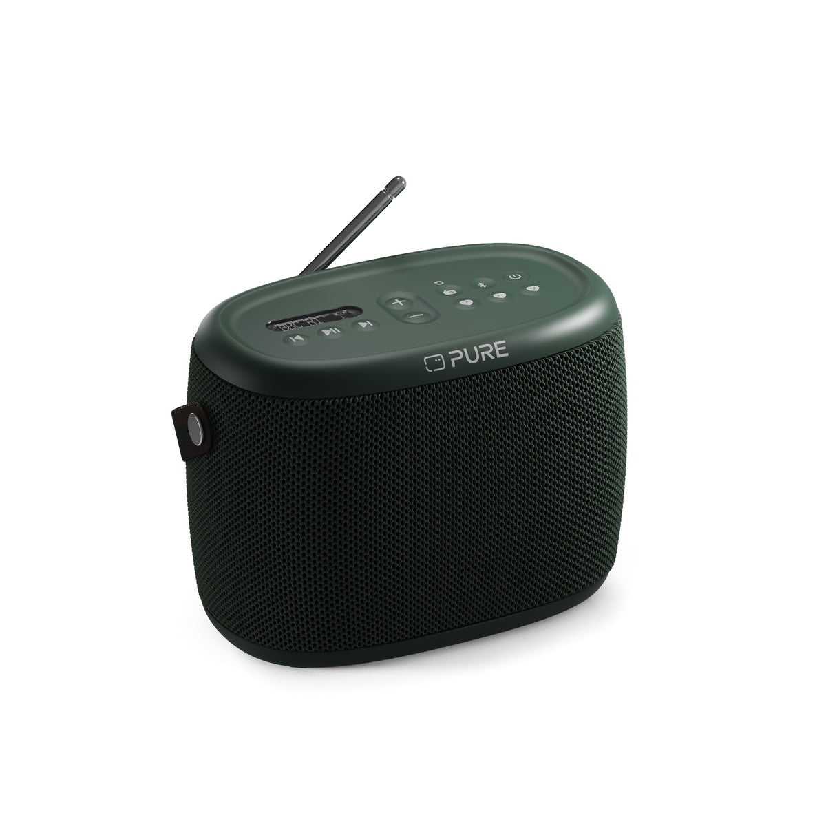 PURE Woodland Waterproof Outdoor Speaker with Bluetooth and FM/DAB+ Radio, Green