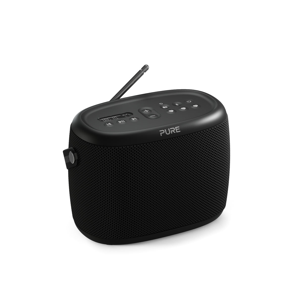PURE Woodland Waterproof Outdoor Speaker with Bluetooth and FM/DAB+ Radio, Black