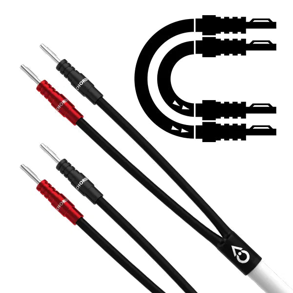 Chord C-series Speaker Cable 3m Banana to Banana Pair