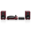Pro-Ject Colourful Audio System 2 Hi-Fi Set - Wine Red Satin