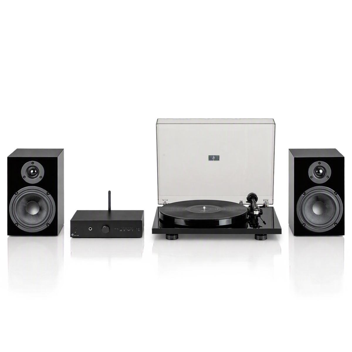 Pro-Ject Hi-Fi Sets Stereo Set E1 Complete Home Audio System - Black