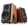 Edifier S1000MKII Hi-Res Audio Active 2.0 Bluetooth Bookshelf Speaker Set - Brown
