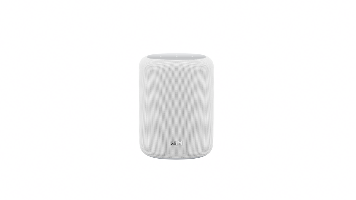 WiiM Home Sound Lite Smart Speaker with Hi-Res Audio, RoomFit™ & Multi-Room Playback - White