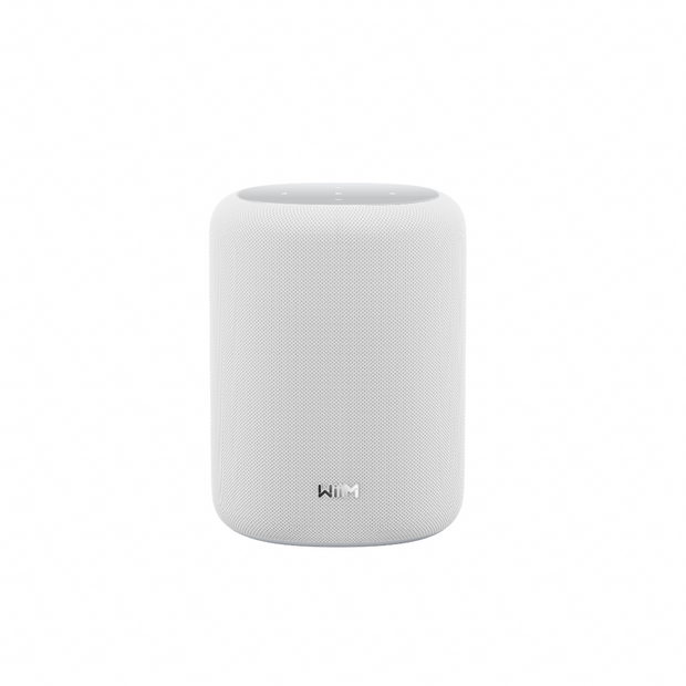 WiiM Home Sound Lite Smart Speaker with Hi-Res Audio, RoomFit™ & Multi-Room Playback - White